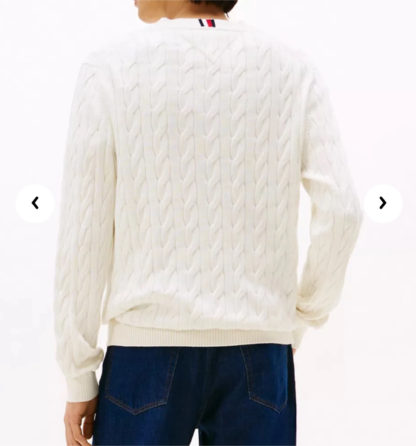 Tommy Hilfiger White Cable Knit Sweater - photo 2