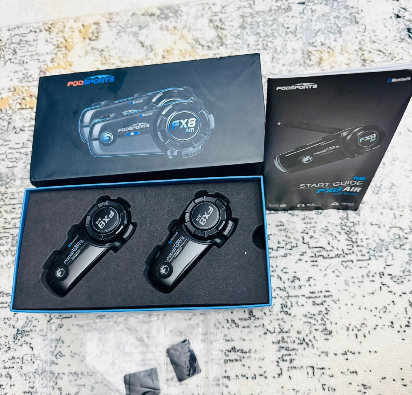 FODSPORTS FX8 AIR Bluetooth Motorcycle Headset - New - photo 2