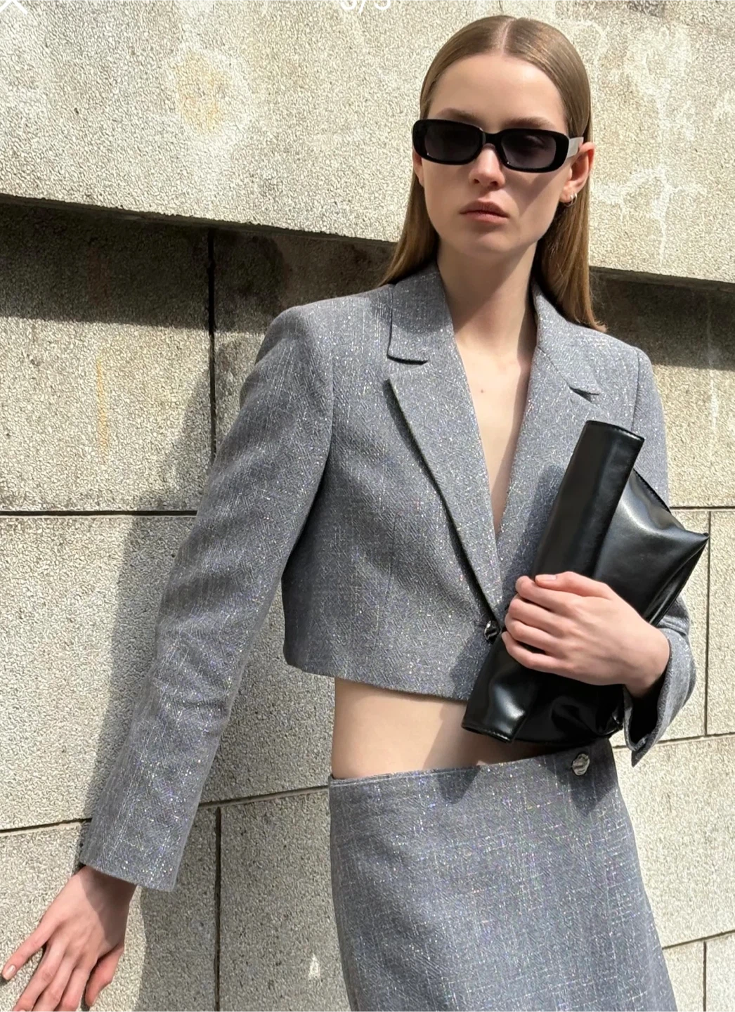 Zara Cropped Blazer - Size S