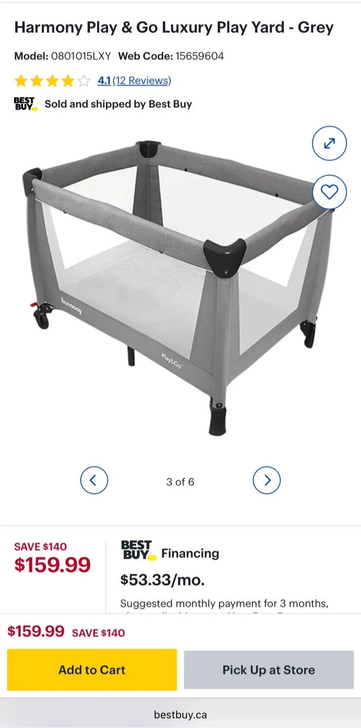 Harmony Play/Sleep Crib image indicator(6)