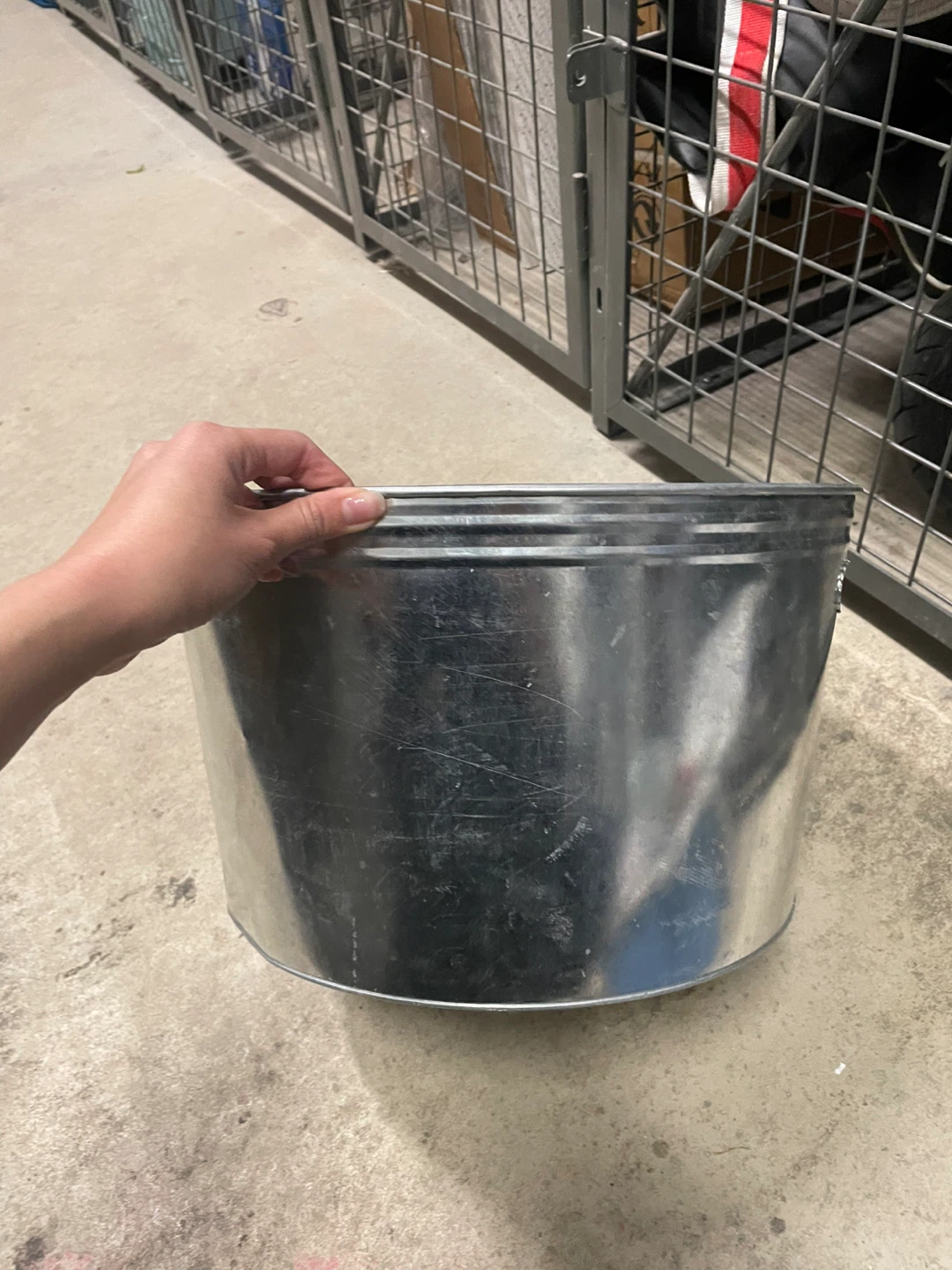 Galvanized Metal Tub - Silver - photo 2