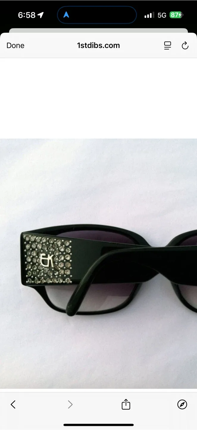 Emmanuelle Khanh 'Jeweled' Sunglasses 1980s image indicator(2)