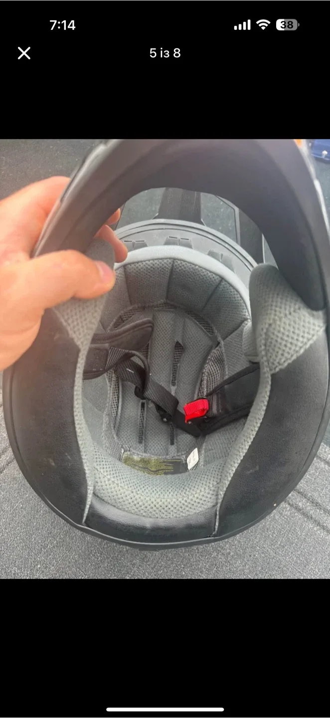 ISXRAM Motocross Helmets 2 of them  - Orange/Black image indicator(4)