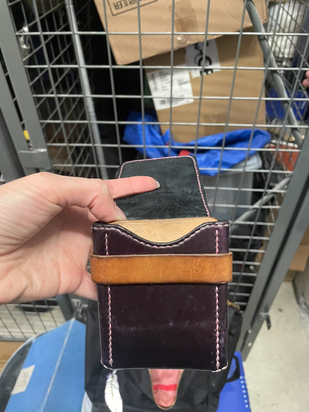 Leather card holder