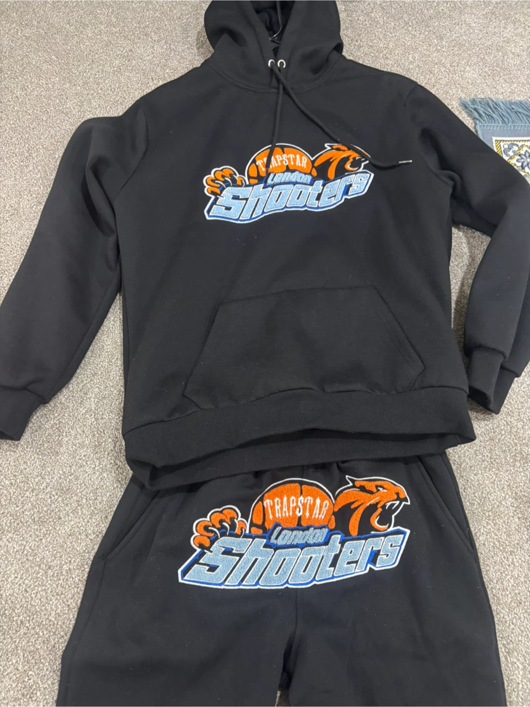 Trapstar London Shooters Black Hoodie & Sweatpants Set - M