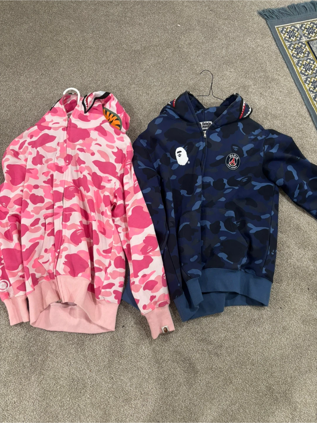 BAPE Camo Full Zip Hoodies - Pink & Blue