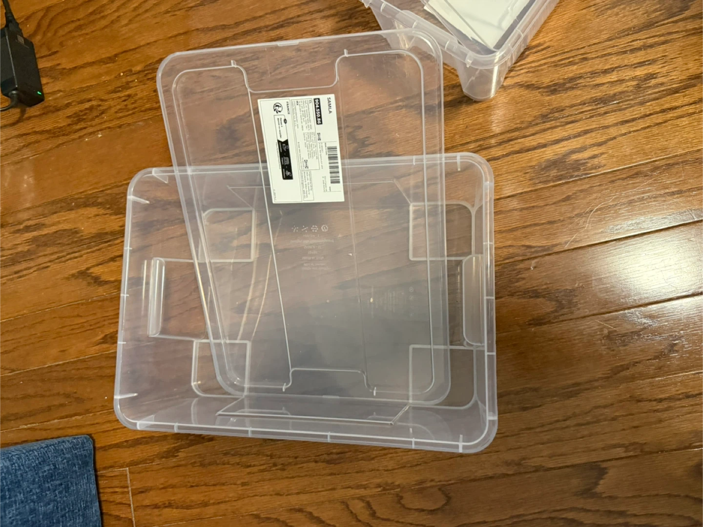 Clear Plastic Storage Bins - Various Sizes - photo 5