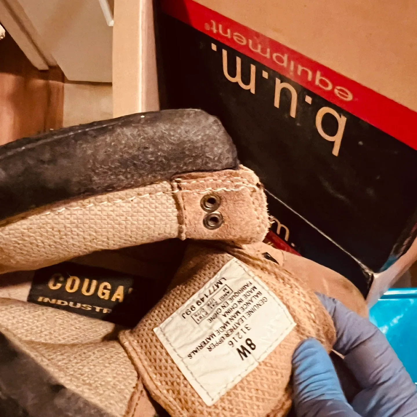 Man boot Cougar Industrial Work Boots - Size 8W image indicator(2)