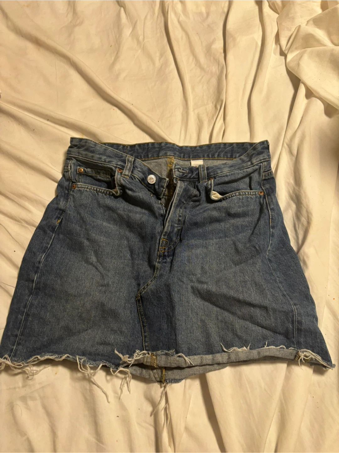 H&M Denim Mini Skirt - Size 8