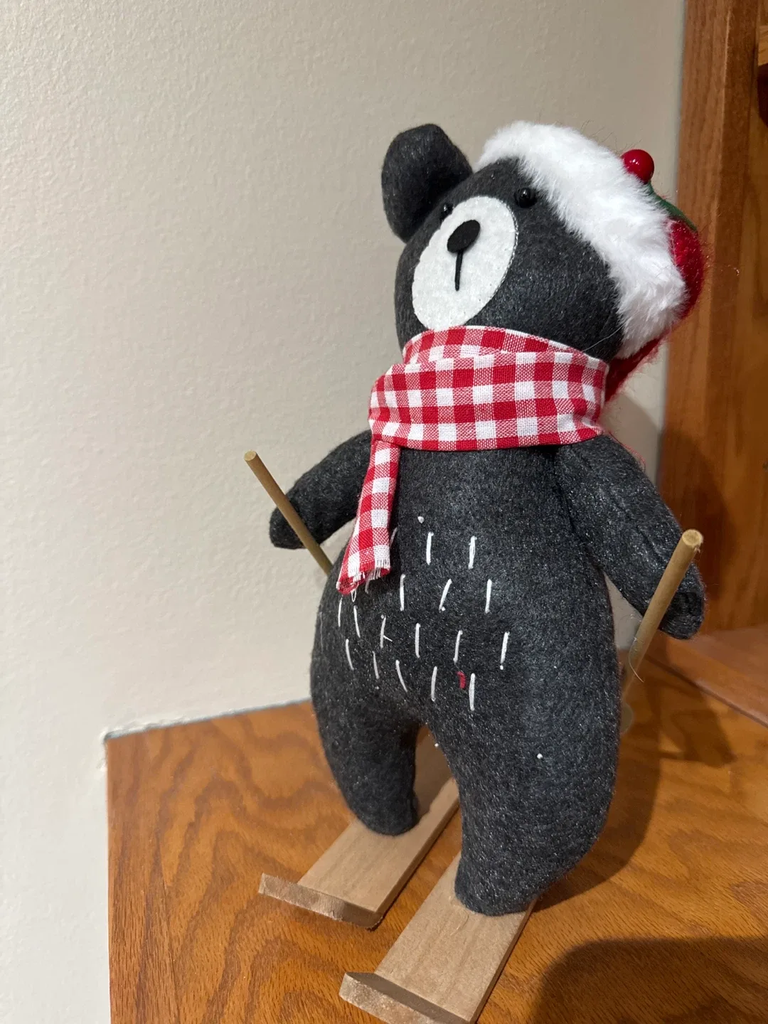 Skiing Bear Christmas Decoration image indicator(2)