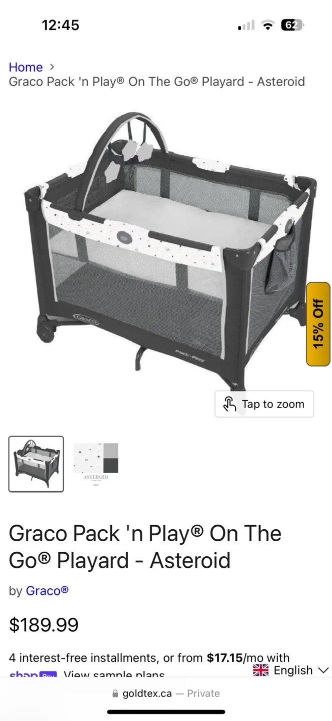 Graco Pack 'n Play On The Go Playard - Asteroid image indicator(2)