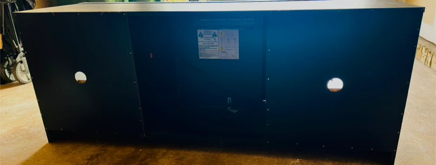 Black Fireplace TV Stand image indicator(4)