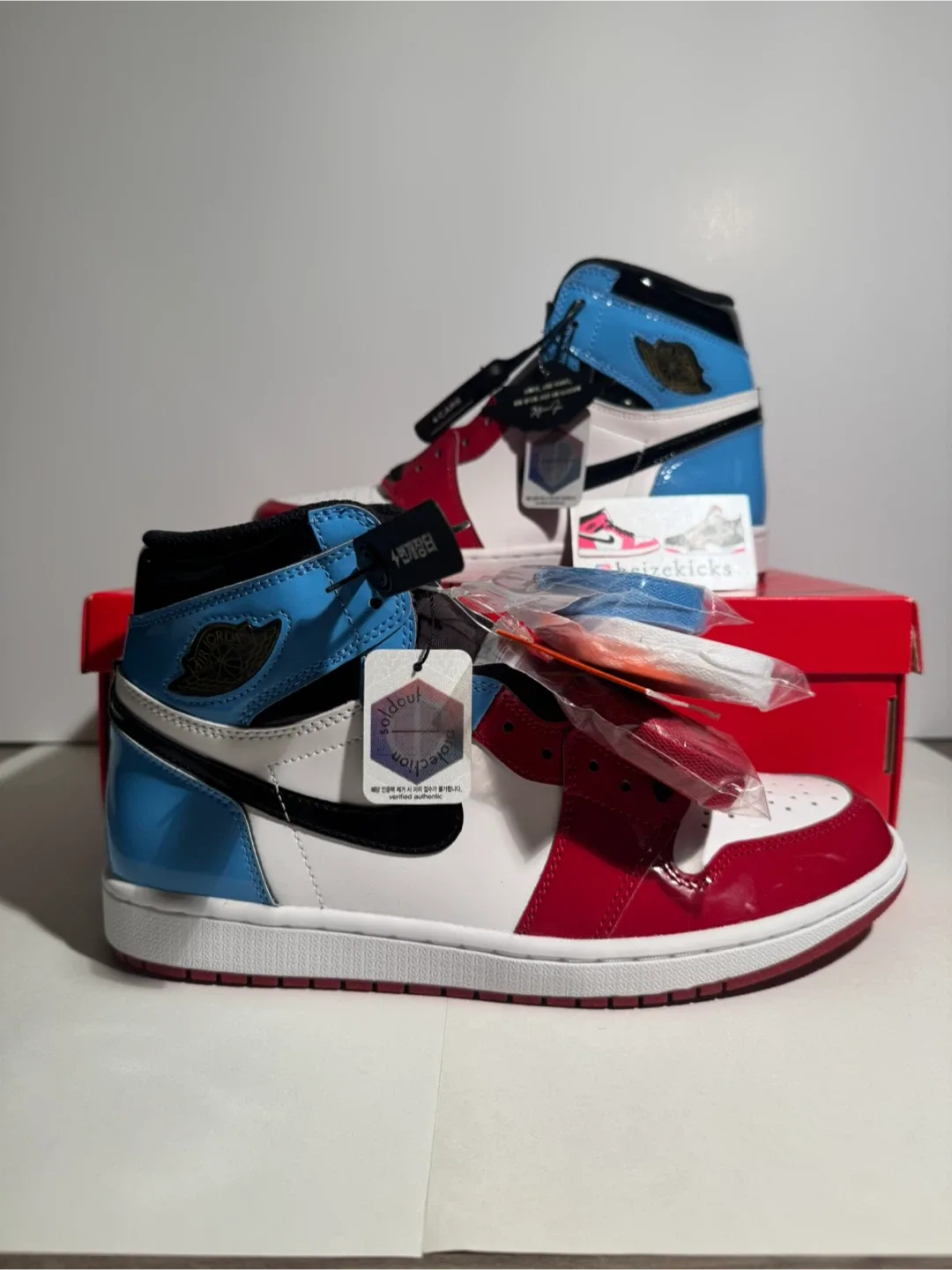 Jordan 1 High Fearless UNC Chicago size 10.5