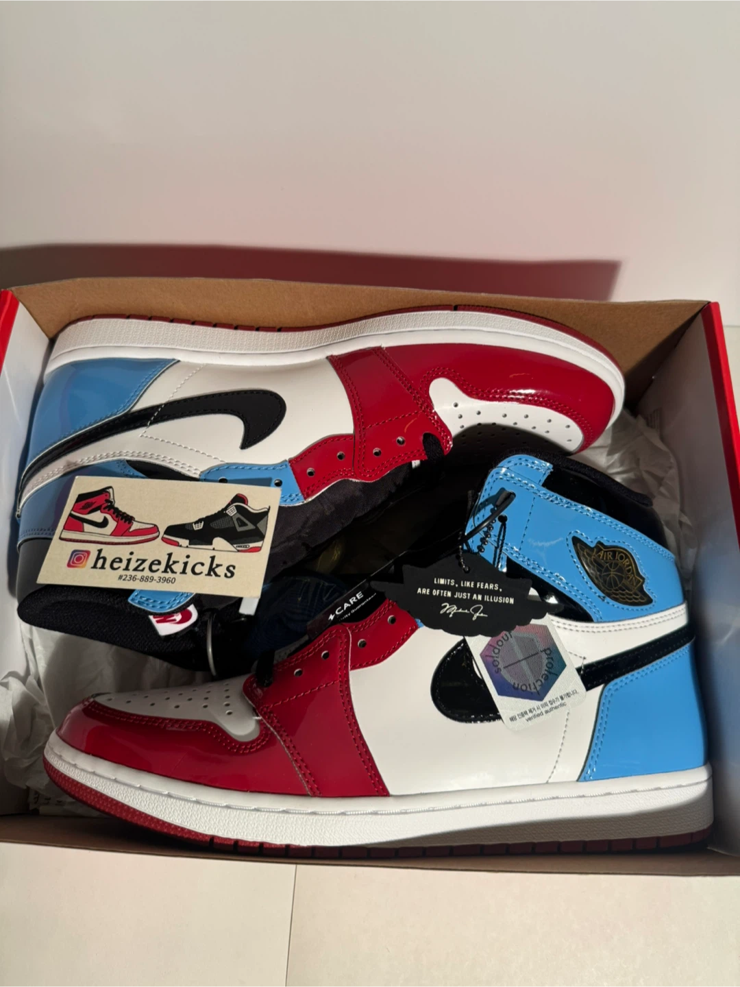 Jordan 1 High Fearless UNC Chicago size 10.5 - photo 2