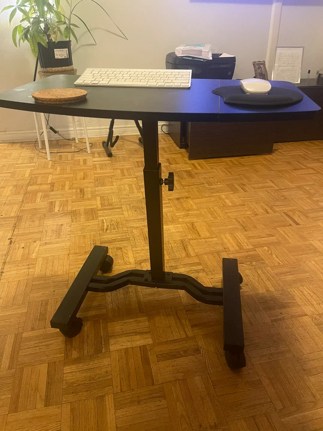 Adjustable Height Rolling Laptop Desk