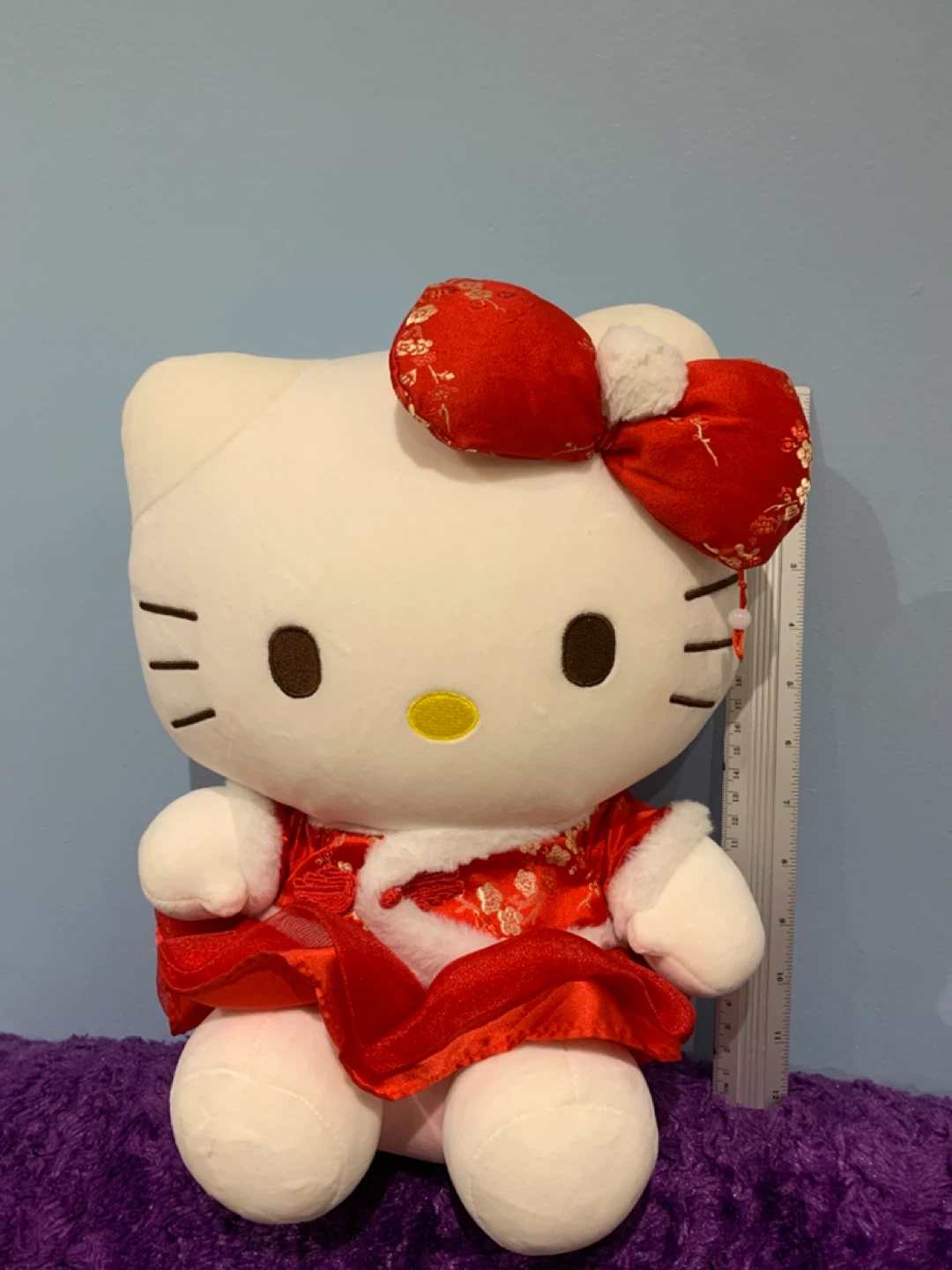Hello Kitty Plush 14 inches Doll in Traditional Dress