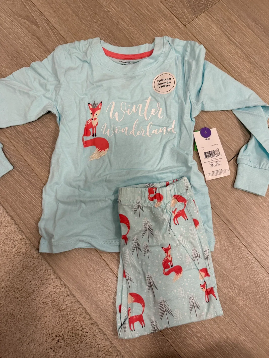 George Winter Wonderland Pajama Set - Size 4/5