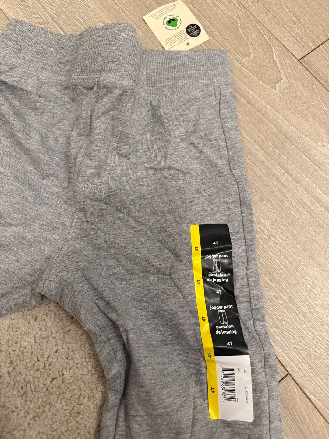 New 4T Cat & Jack Grey Jogger Pants image indicator(2)