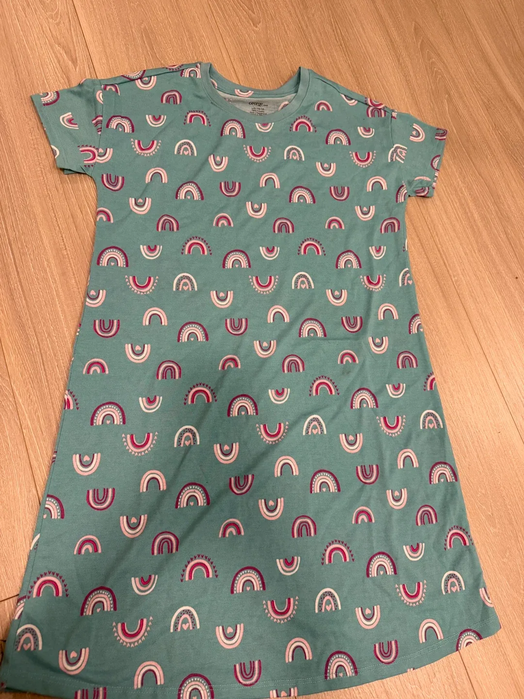 George Girls' Rainbow Print Dress