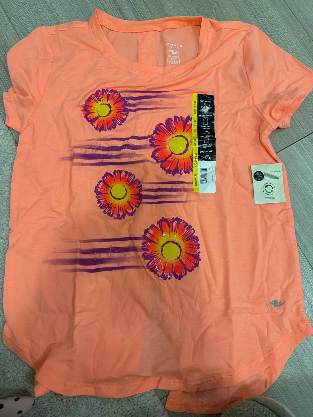 Athletic Works Girls' L/G (10-12) Top