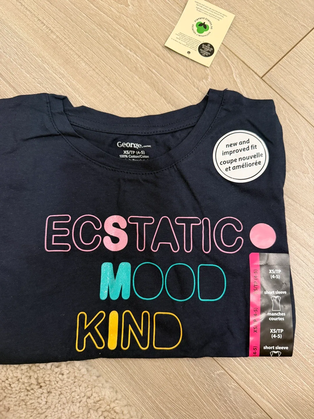 George XS (4-5) Kids' T-Shirt - New