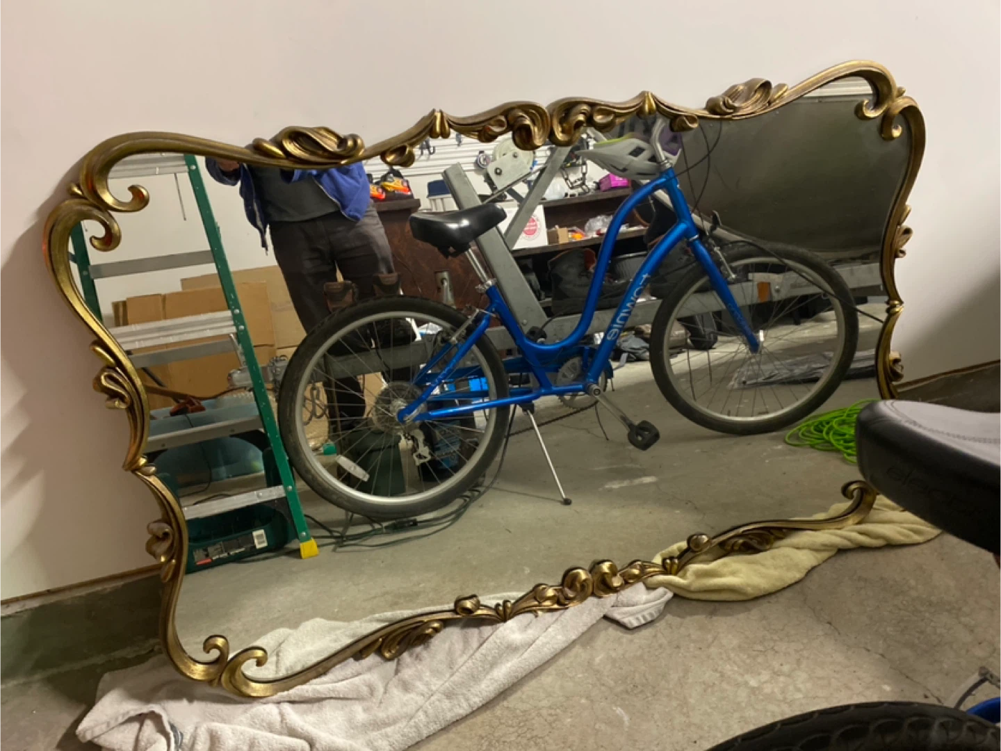 HUGE Vintage MCM Mirror Mir-O-Cron 1970 3 FT x 5 FT ESTATE SALE - photo 3