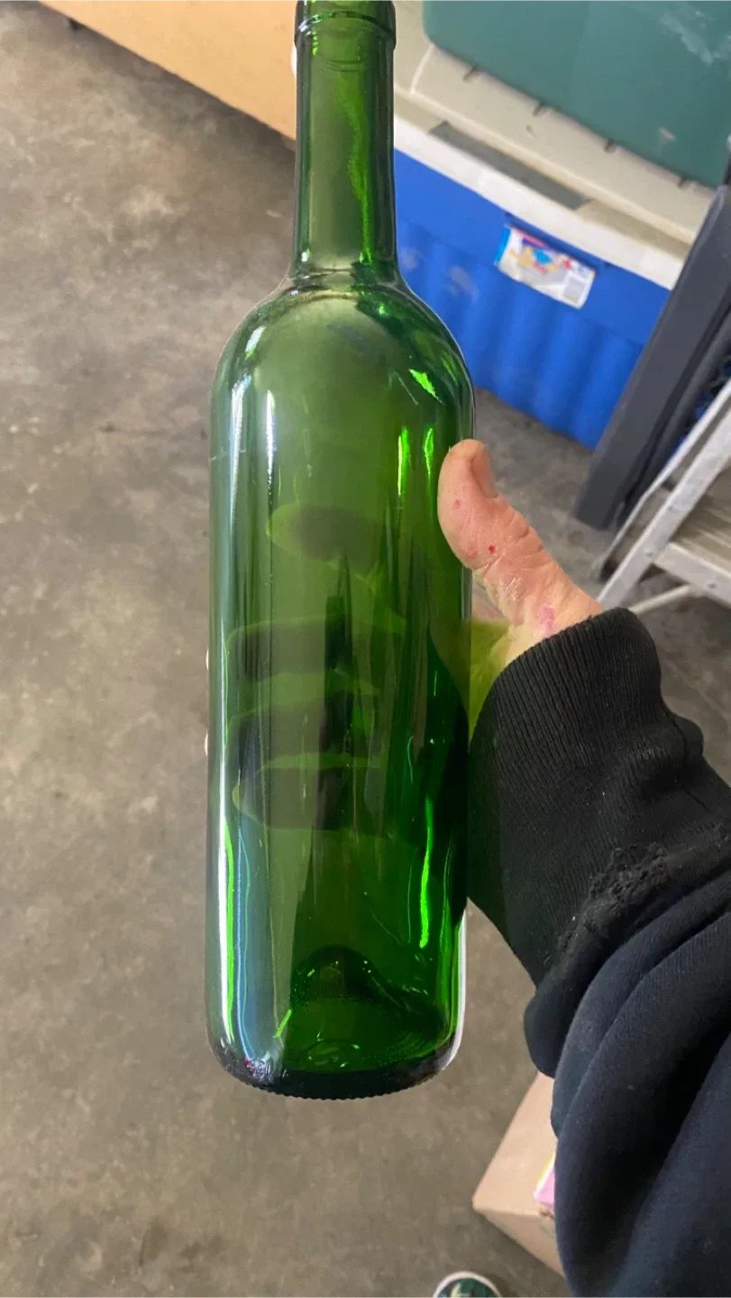 6 dozen Green Glass Wine Bottles