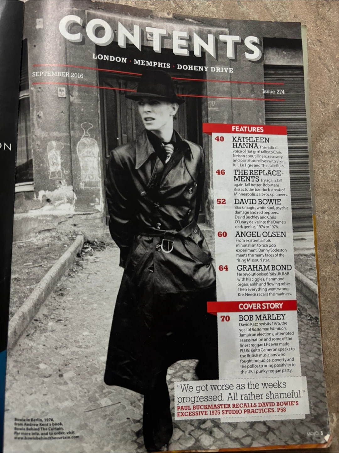 Mojo Magazine - Bob Marley Cover - photo 2