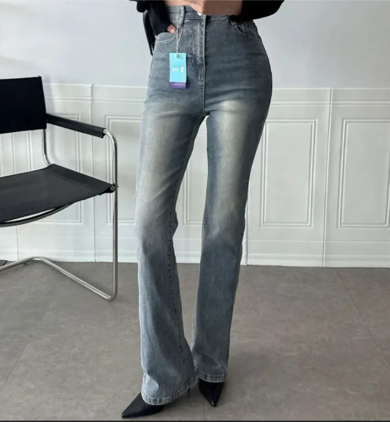 Flare Jeans - Light Wash Denim