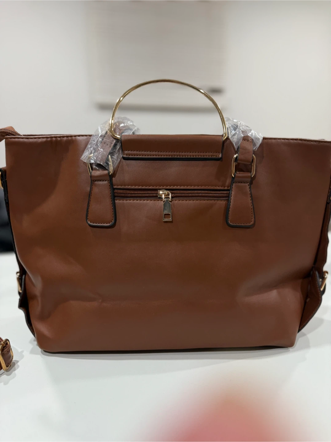 Brown Handbag with Small Purse - New - photo 3