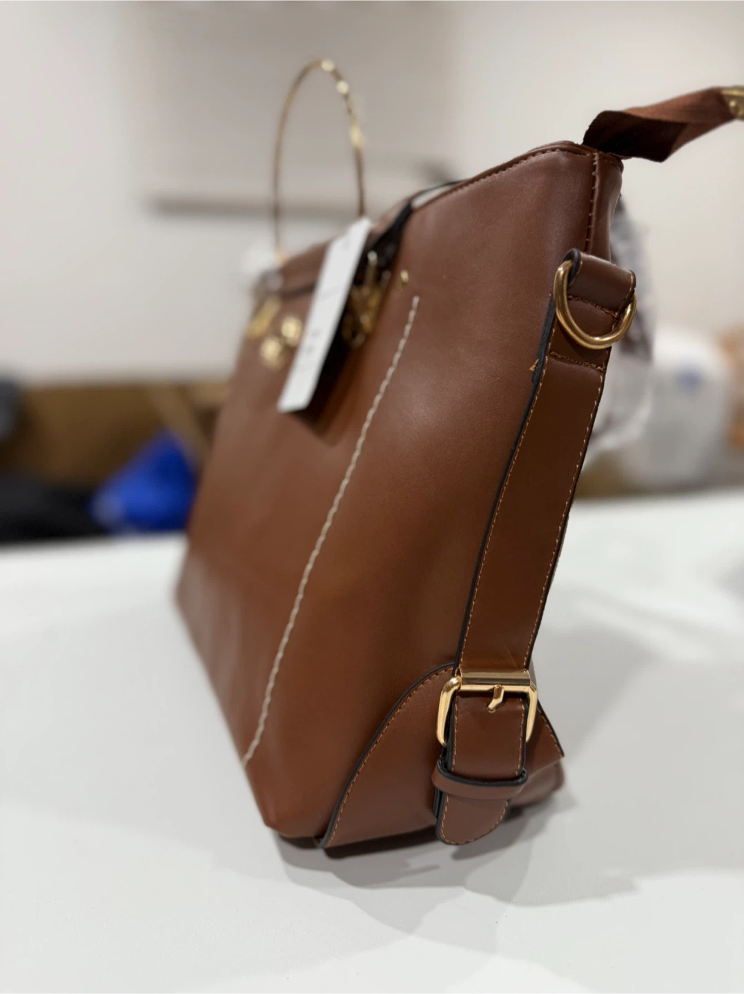 Brown Handbag with Small Purse - New - photo 2