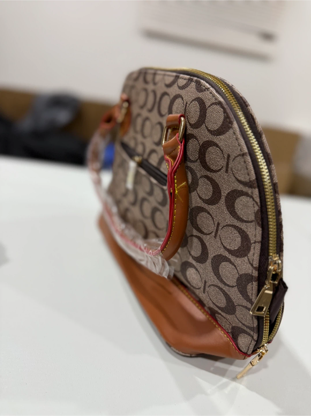 Coach Brown Patterned Dome Satchel - photo 3
