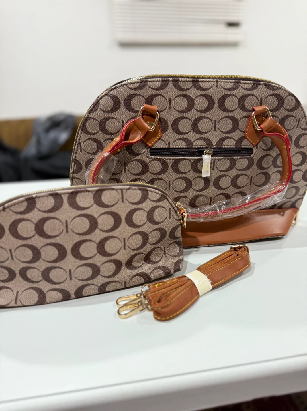 Coach Brown Patterned Dome Satchel - photo 2