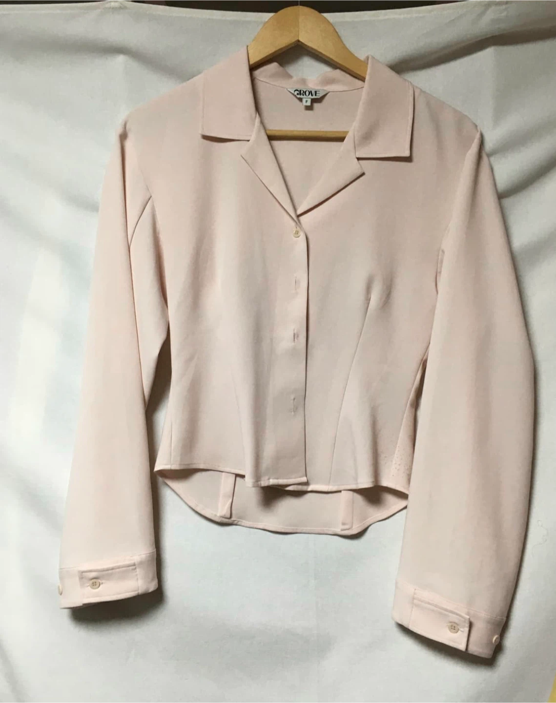Grove Pink Button-Down Blouse