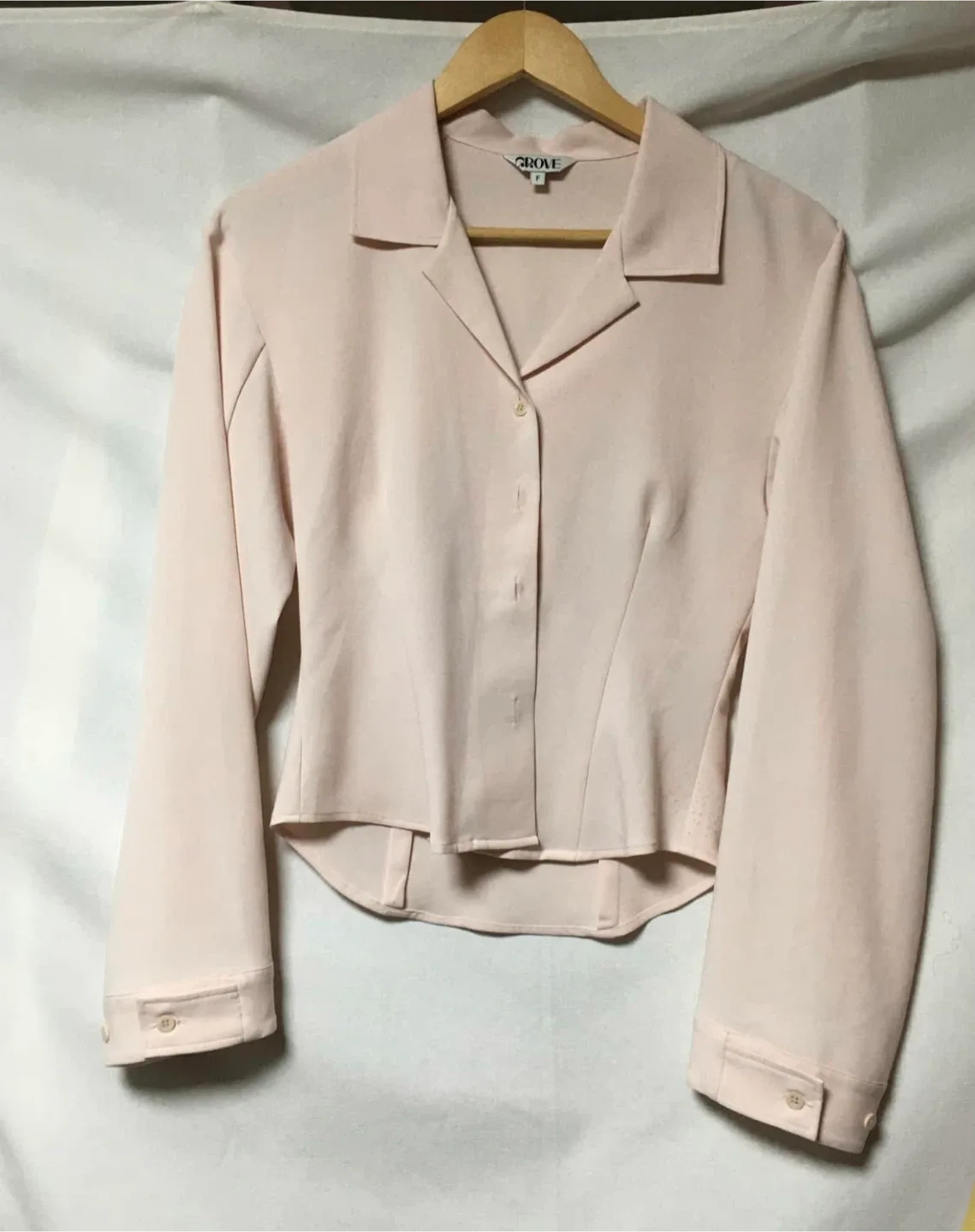 Grove Pink Button-Down Blouse