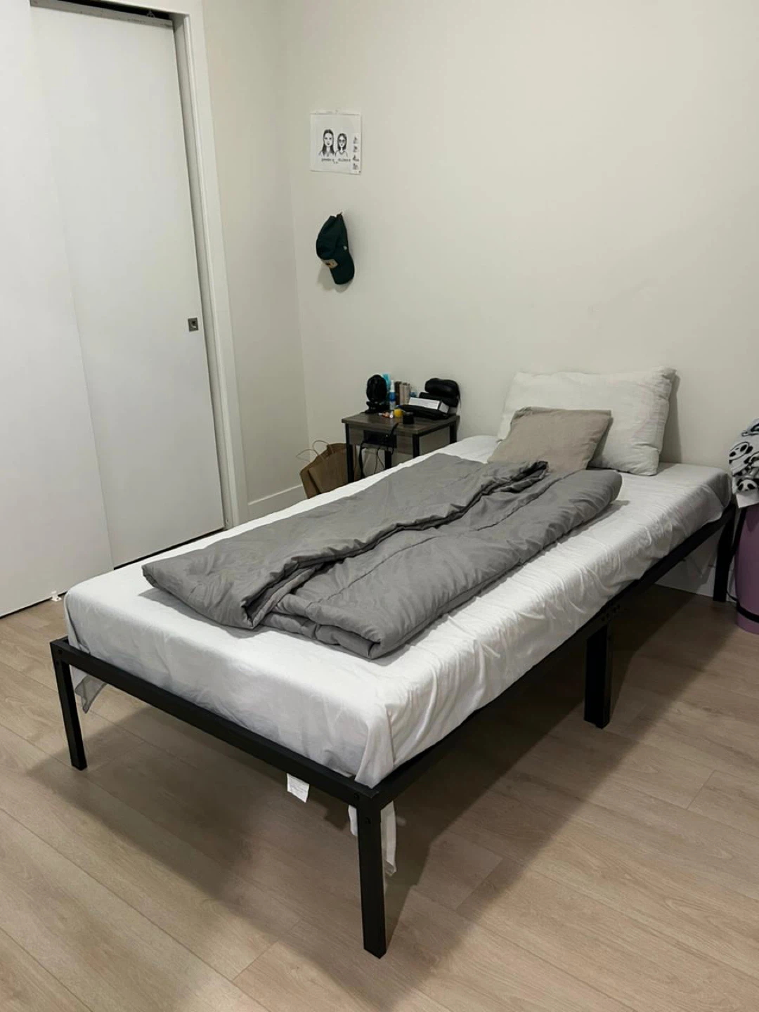 2 Single Bed Frame with Mattress