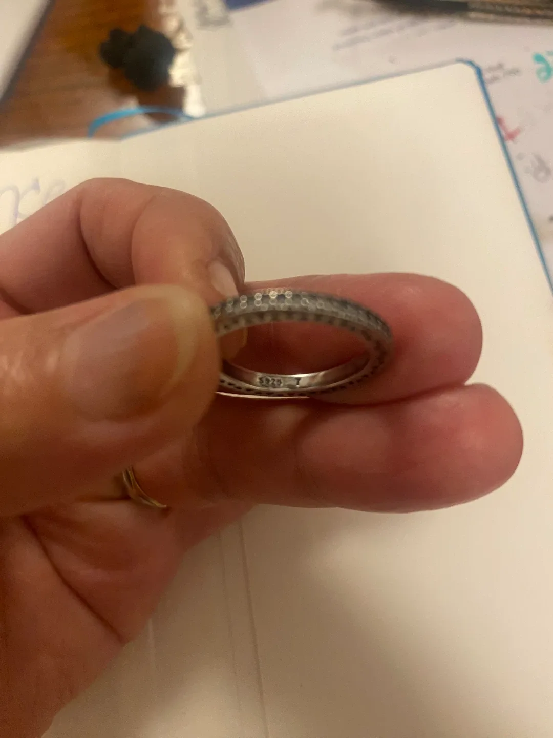 Pandora Silver Ring Size 52 image indicator(2)