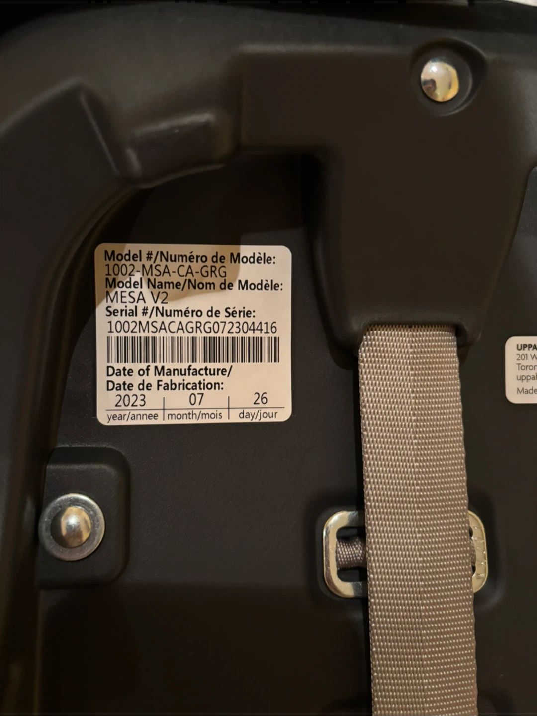UPPAbaby Mesa V2 Infant Car Seat - Grey - photo 2
