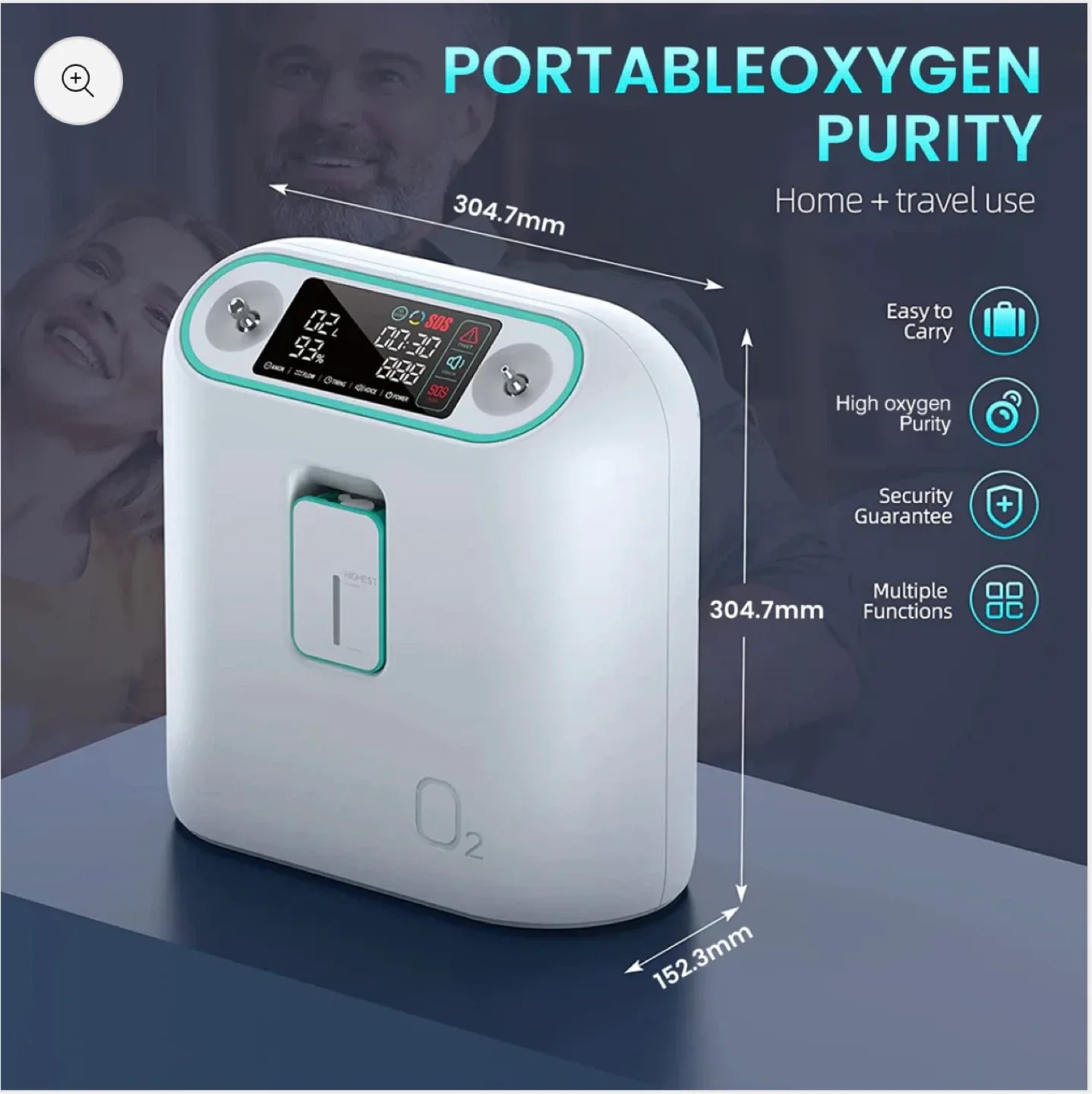 1L Home Oxygen Concentrator image indicator(4)