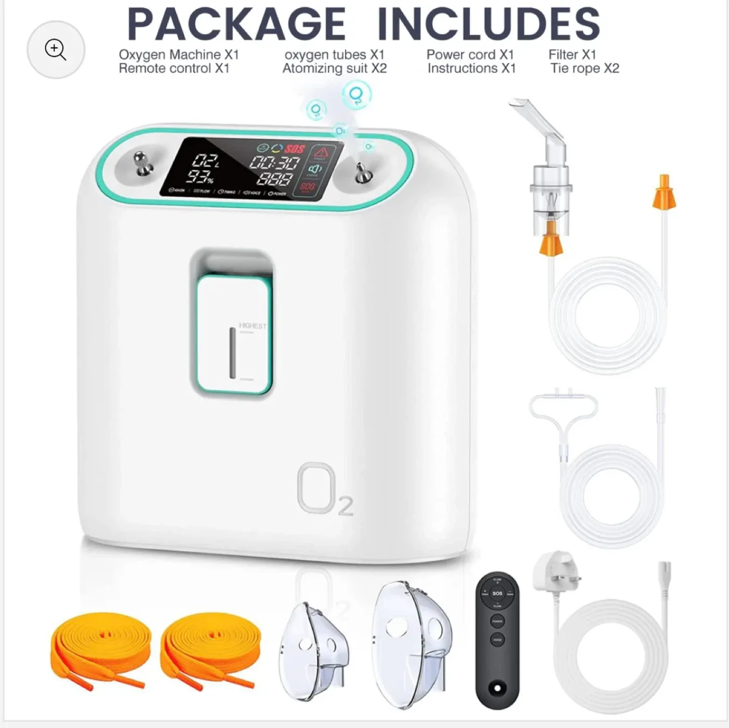 1L Home Oxygen Concentrator image indicator(7)