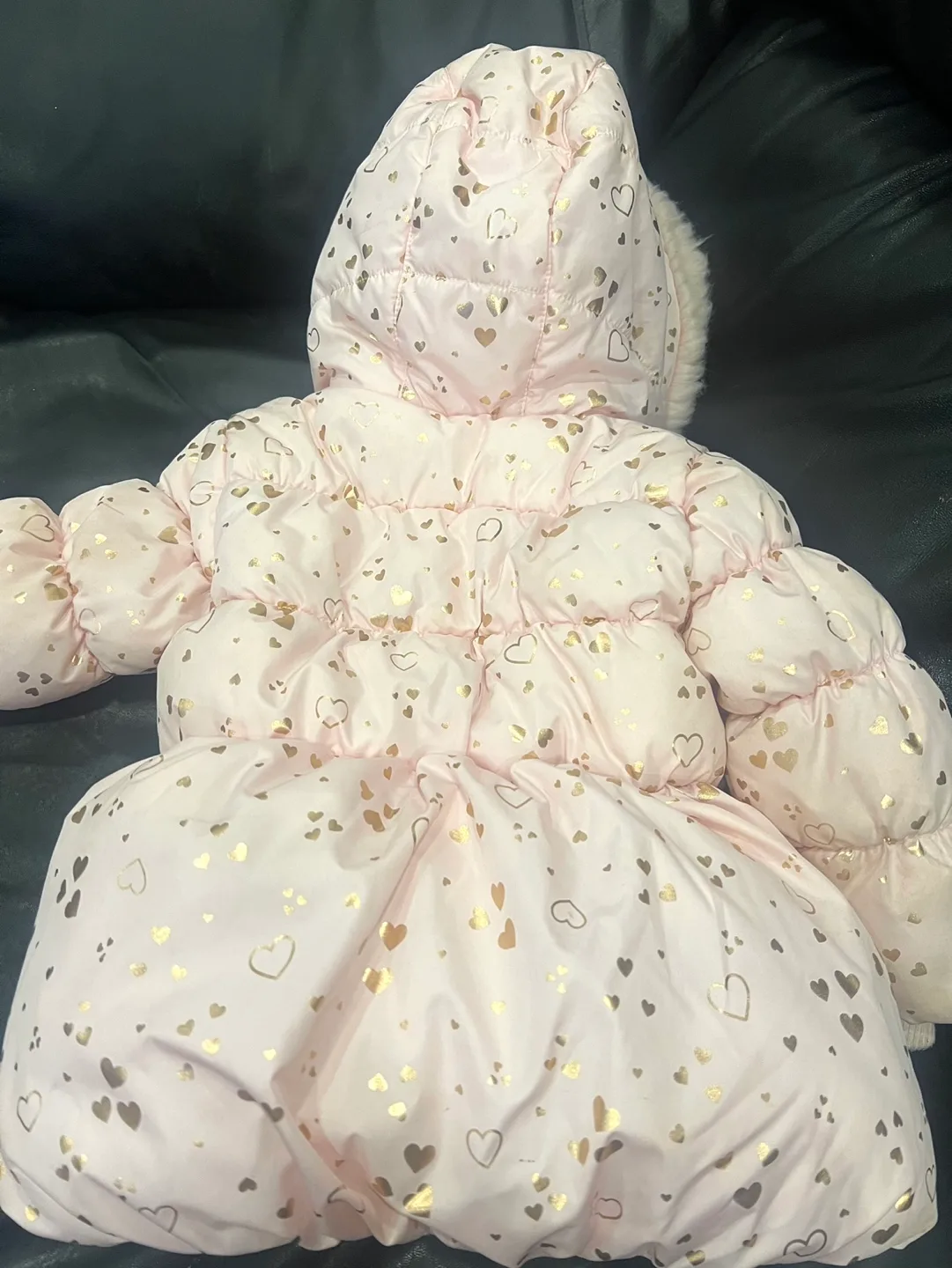 George Pink Puffer Jacket (18-24M) image indicator(3)