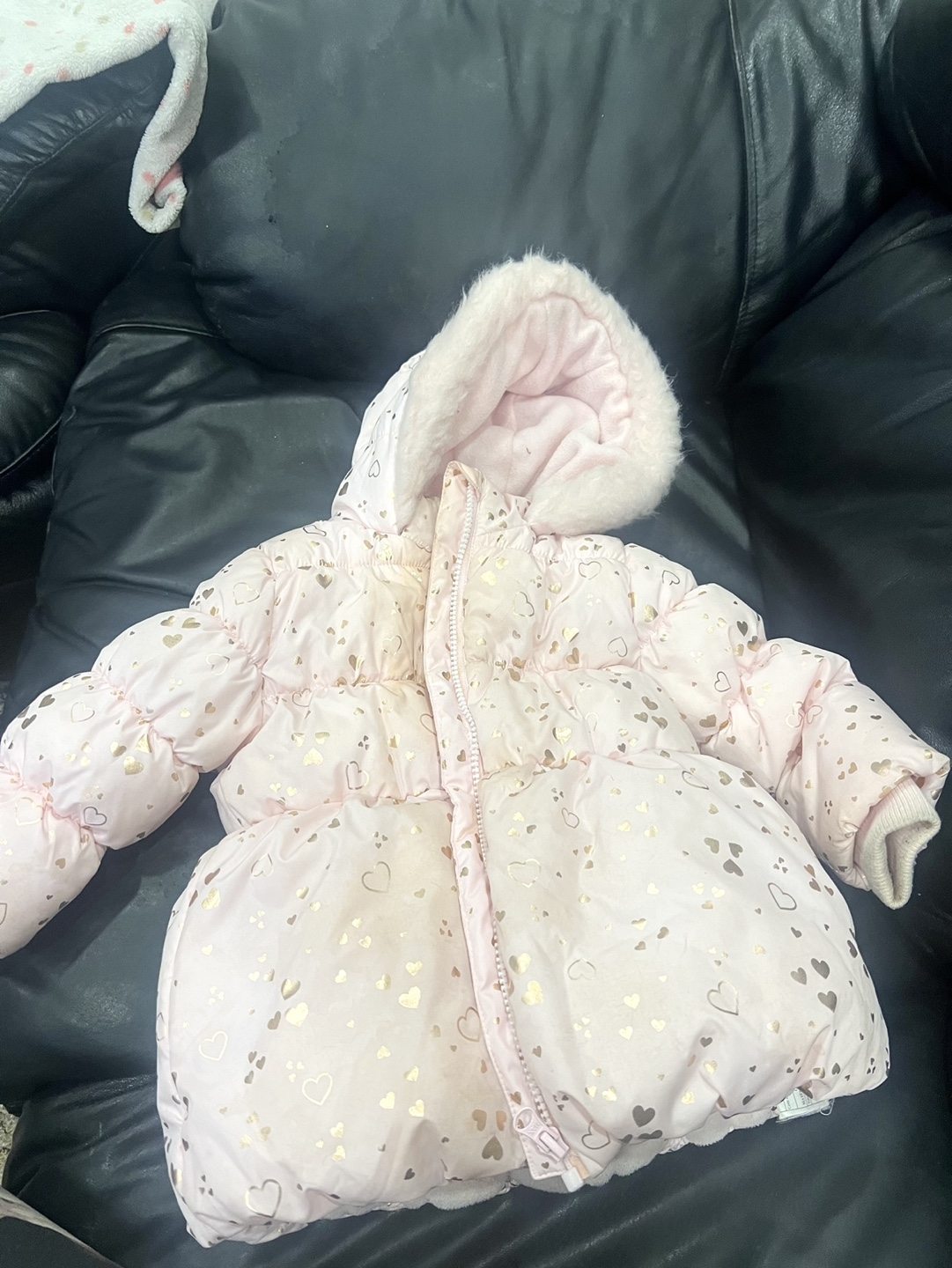 George Pink Puffer Jacket (18-24M)