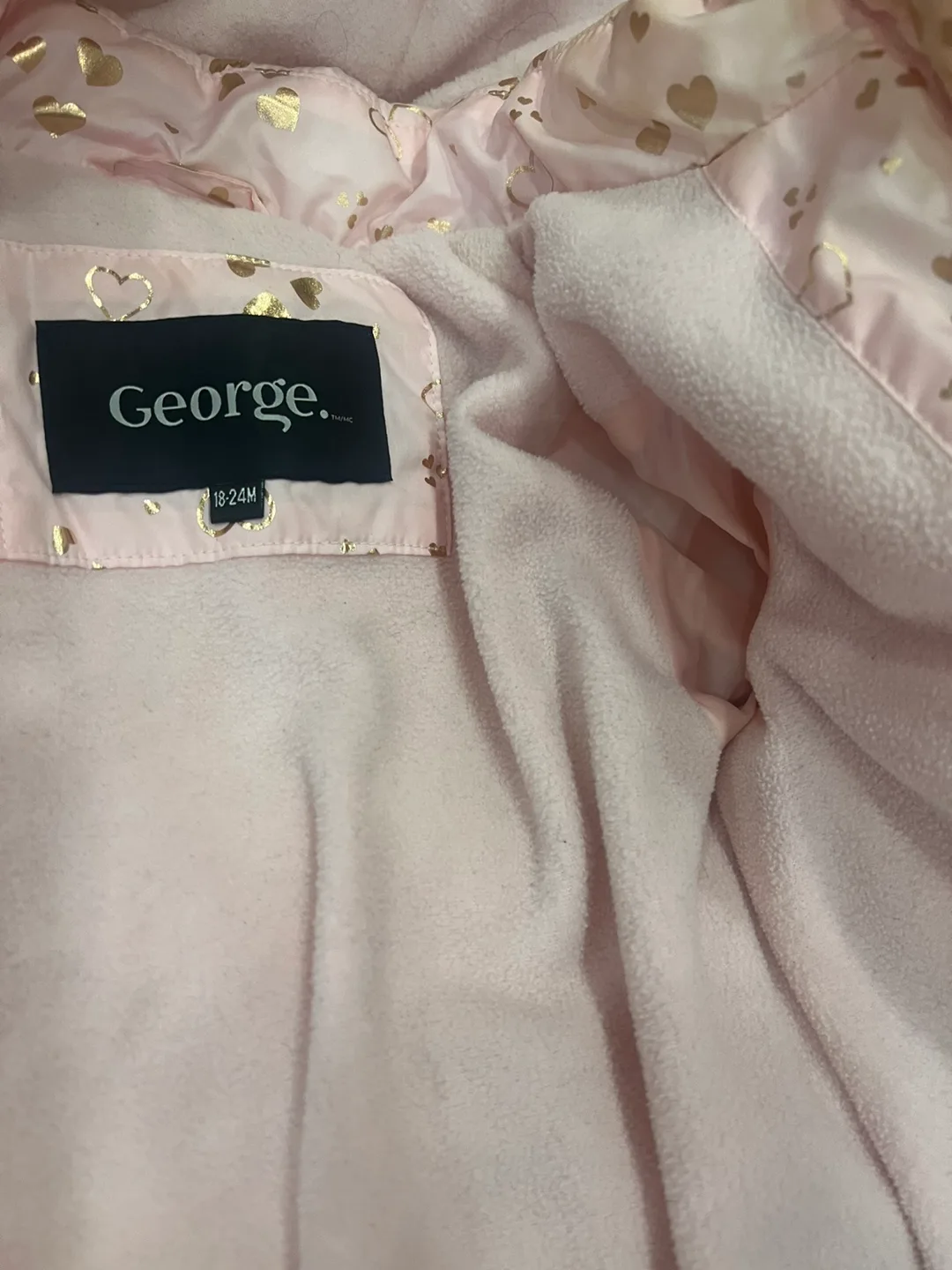 George Pink Puffer Jacket (18-24M) image indicator(2)