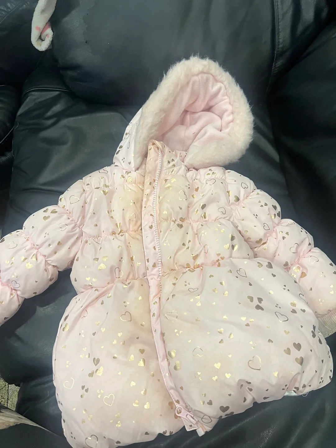 George Pink Puffer Jacket (18-24M) image indicator(4)