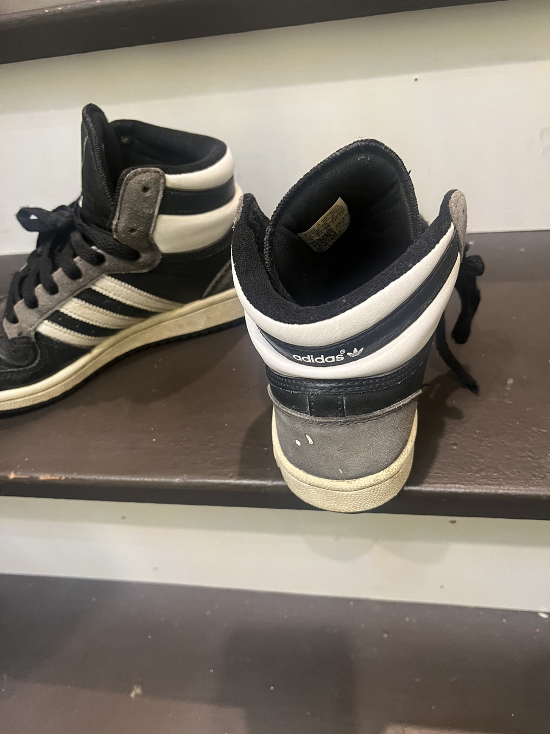 Adidas Top Ten High-Top Sneakers - Size 4 Youth - photo 3