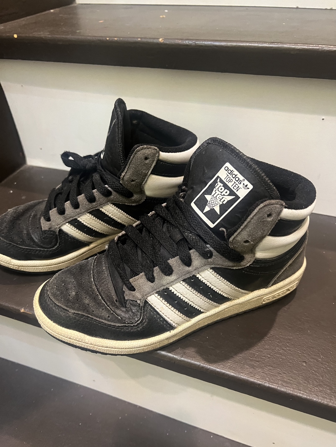 Adidas Top Ten High-Top Sneakers - Size 4 Youth - photo 2