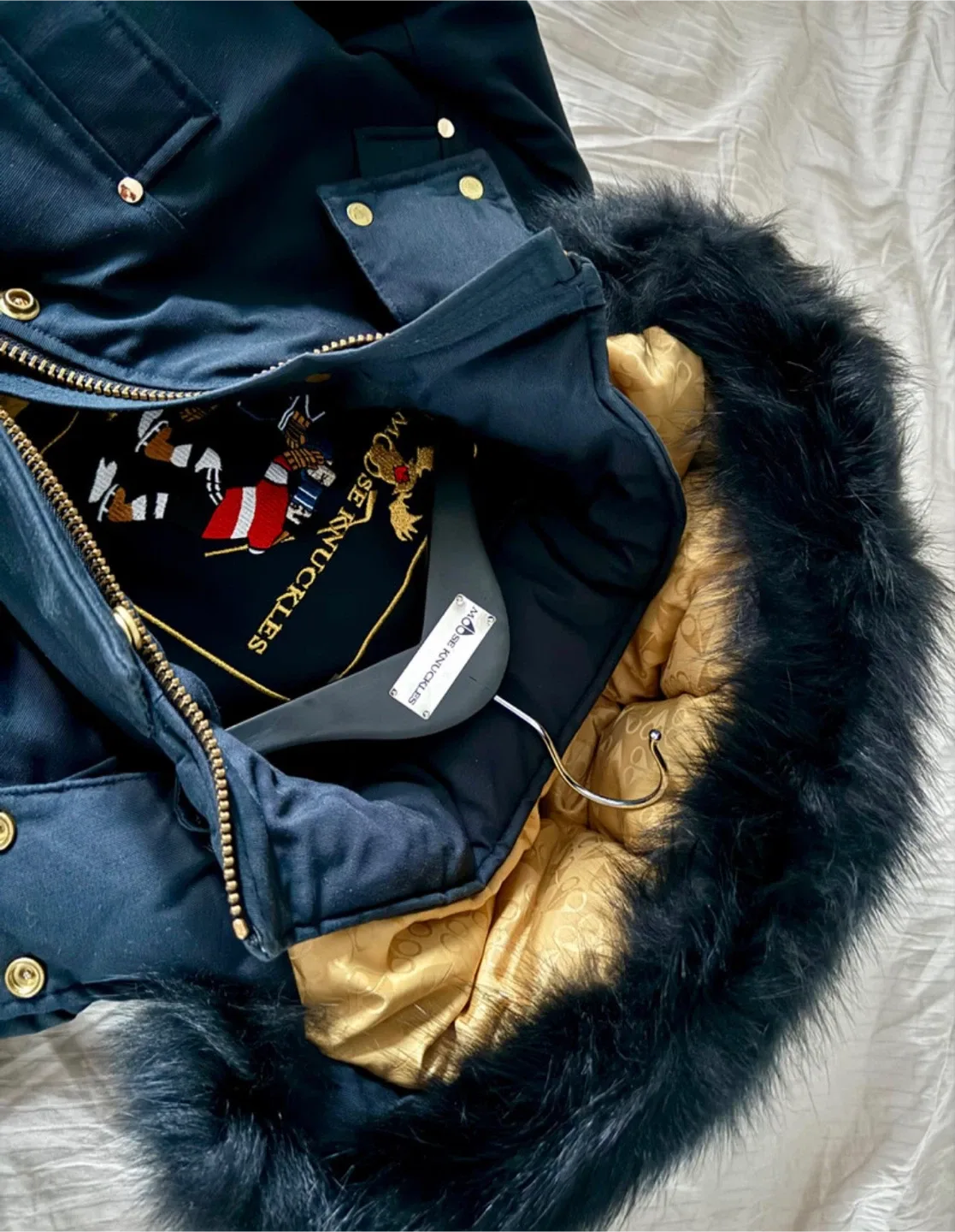 Moose Knuckles Gold Stirling Parka - Navy/Black - Men’s XS