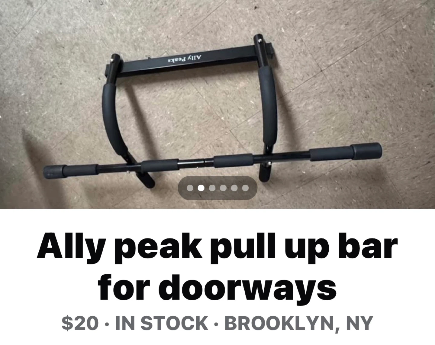 Ally Peaks Pull Up Bar for Doorways - photo 2