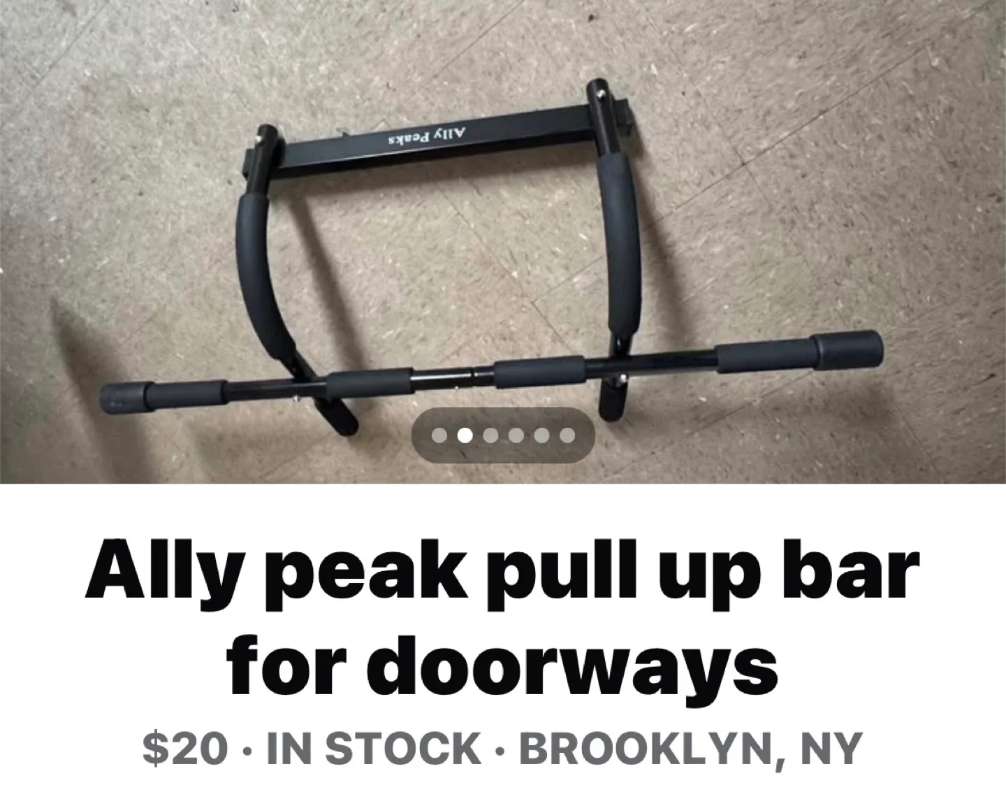 Ally Peaks Pull Up Bar for Doorways image indicator(2)