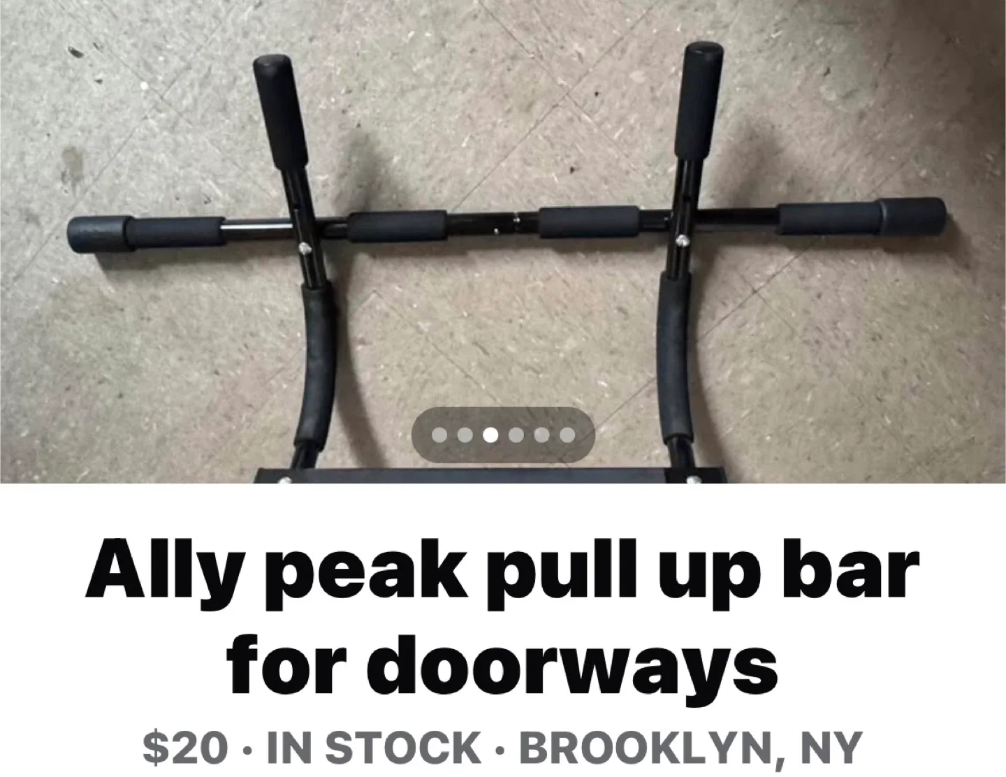 Ally Peaks Pull Up Bar for Doorways image indicator(3)